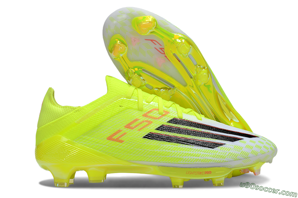 Adidas F50+ Elite Lightstrike Pro FG Firm Ground Soccer Cleats - Yellow/Black/Red 1