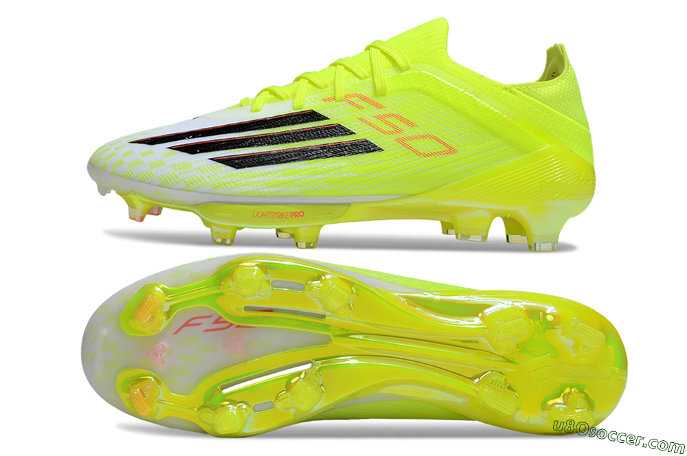 Adidas F50+ Elite Lightstrike Pro FG Firm Ground Soccer Cleats - Yellow/Black/Red 0