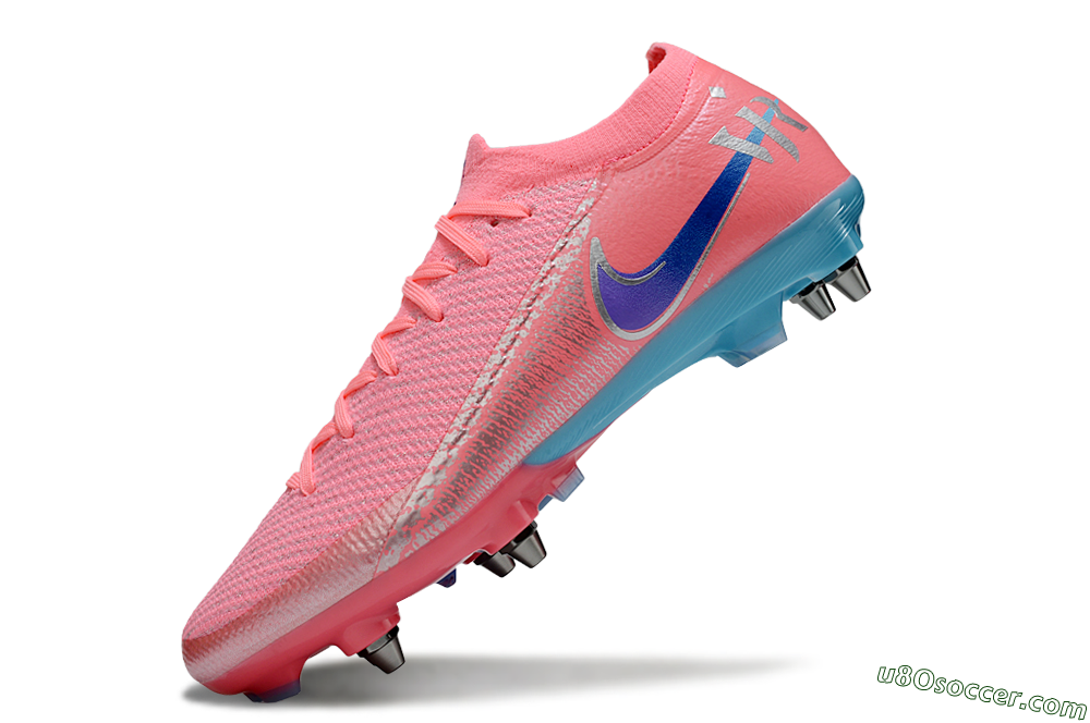 Nike Air Zoom Mercurial Vapor 16 Elite SG Soft Ground Soccer Cleats - Red/Silver/Blue 5