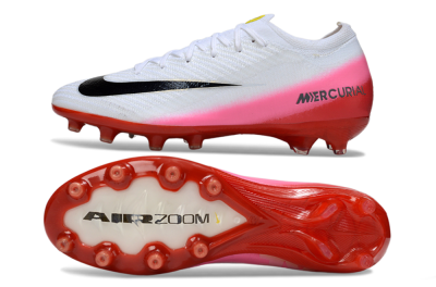 Nike Air Zoom Mercurial Vapor 16 Elite AG Artificial Grass Soccer Cleats - White/Black/Red