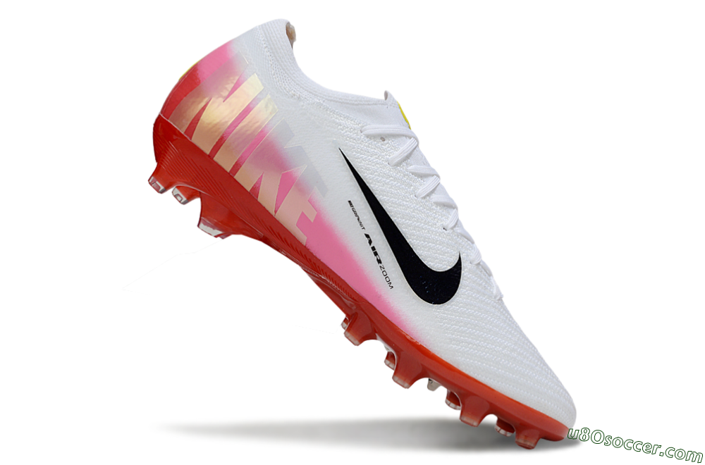 Nike Air Zoom Mercurial Vapor 16 Elite AG Artificial Grass Soccer Cleats - White/Black/Red 4