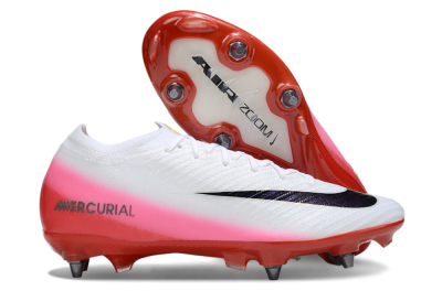 Nike Air Zoom Mercurial Vapor 16 Elite SG Soft Ground Soccer Cleats - White/Black/Red