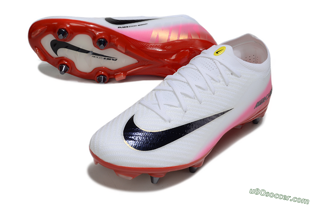 Nike Air Zoom Mercurial Vapor 16 Elite SG Soft Ground Soccer Cleats - White/Black/Red 3