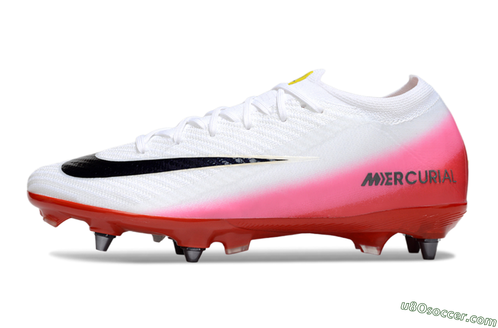 Nike Air Zoom Mercurial Vapor 16 Elite SG Soft Ground Soccer Cleats - White/Black/Red 2
