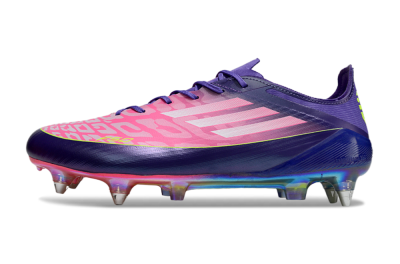 Adidas F50 Elite SG Soft Ground Soccer Cleats - Pink/Blue/Yellow