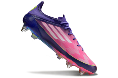 Adidas F50 Elite SG Soft Ground Soccer Cleats - Pink/Blue/Yellow