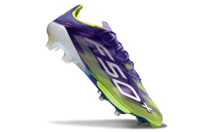 Adidas F50+ Elite Lightstrike Pro FG Firm Ground Soccer Cleats - Purple/Yellow/White