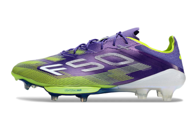 Adidas F50+ Elite Lightstrike Pro FG Firm Ground Soccer Cleats - Purple/Yellow/White