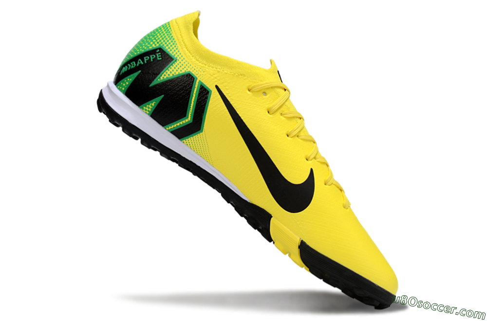 Nike Air Zoom Mercurial Vapor 16 Elite TF Artificial Turf Soccer Shoes - Yellow/Black/Green 4