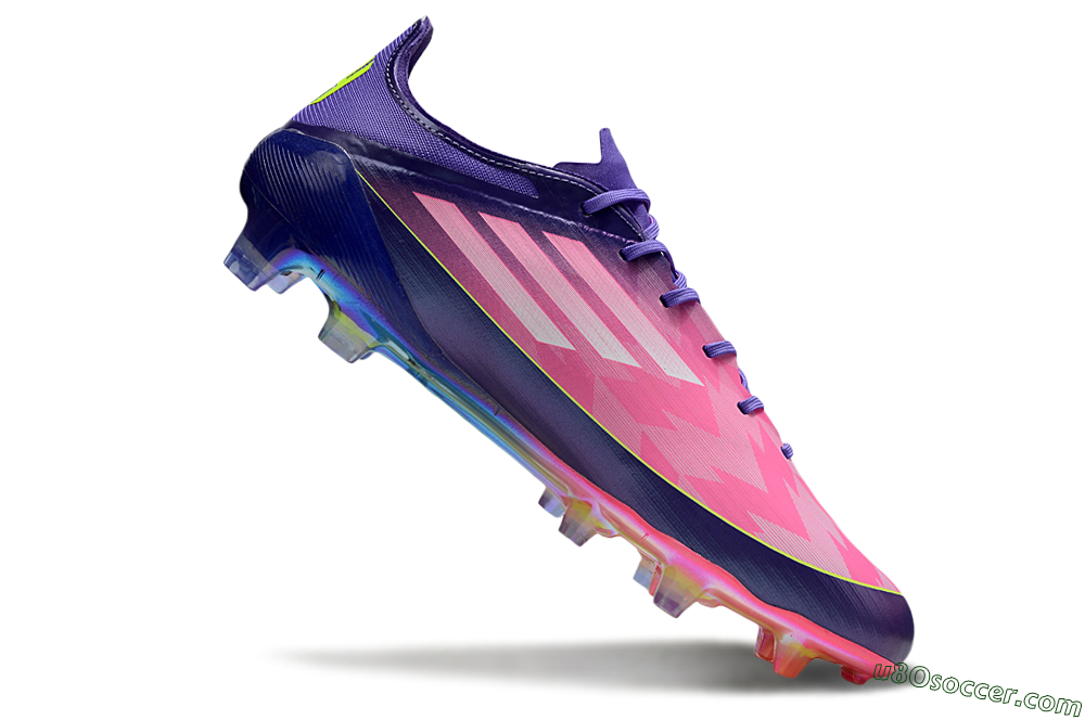 Adidas F50 Elite FG Firm Ground Soccer Cleats - Pink/Blue/Yellow 4