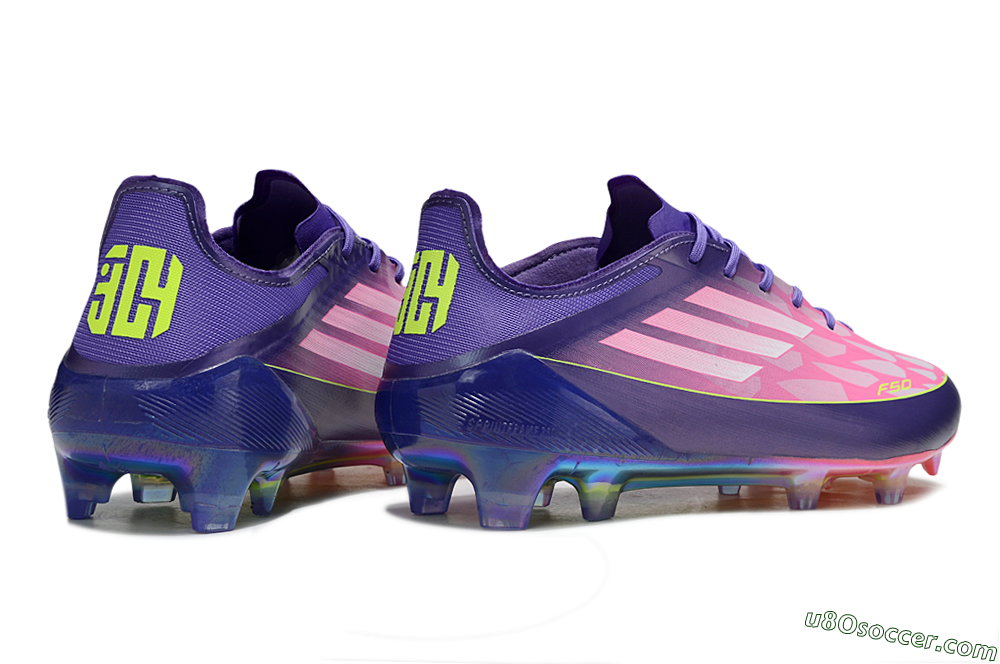 Adidas F50 Elite FG Firm Ground Soccer Cleats - Pink/Blue/Yellow 6
