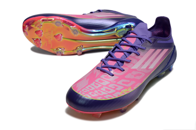 Adidas F50 Elite FG Firm Ground Soccer Cleats - Pink/Blue/Yellow