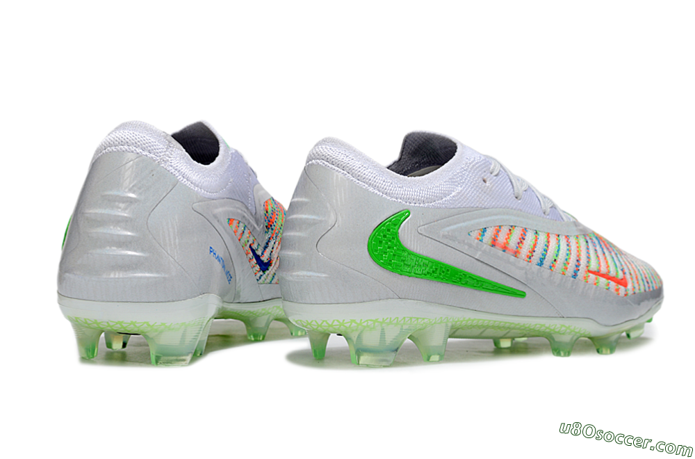 Nike Phantom 6 Elite FG Firm Ground Soccer Cleats - White/Red/Yellow 6