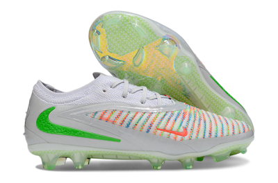 Nike Phantom 6 Elite FG Firm Ground Soccer Cleats - White/Red/Yellow