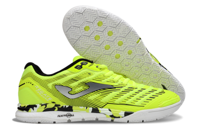 Joma Top Flex IC Indoor & Futsal Soccer Shoes - Yellow/Silver/Black