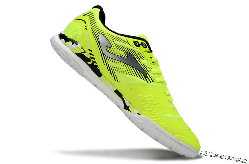 Joma Top Flex IC Indoor & Futsal Soccer Shoes - Yellow/Silver/Black 4