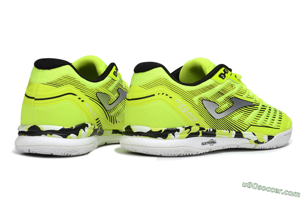 Joma Top Flex IC Indoor & Futsal Soccer Shoes - Yellow/Silver/Black 6