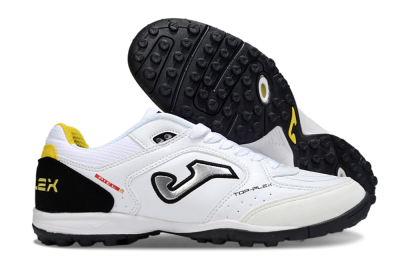 Joma Top Flex TF Artificial Turf Soccer Shoes - White/Silver/Black