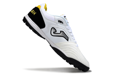 Joma Top Flex TF Artificial Turf Soccer Shoes - White/Silver/Black