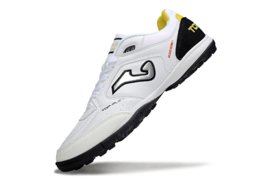 Joma Top Flex TF Artificial Turf Soccer Shoes - White/Silver/Black