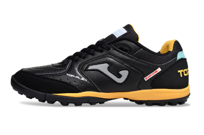 Joma Top Flex TF Artificial Turf Soccer Shoes - Black/Grey/Yellow