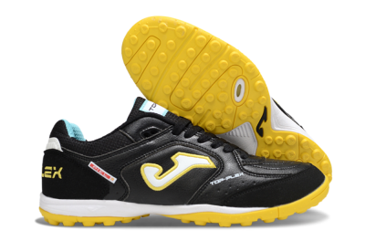 Joma Top Flex TF Artificial Turf Soccer Shoes - Black/White/Yellow