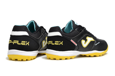 Joma Top Flex TF Artificial Turf Soccer Shoes - Black/White/Yellow