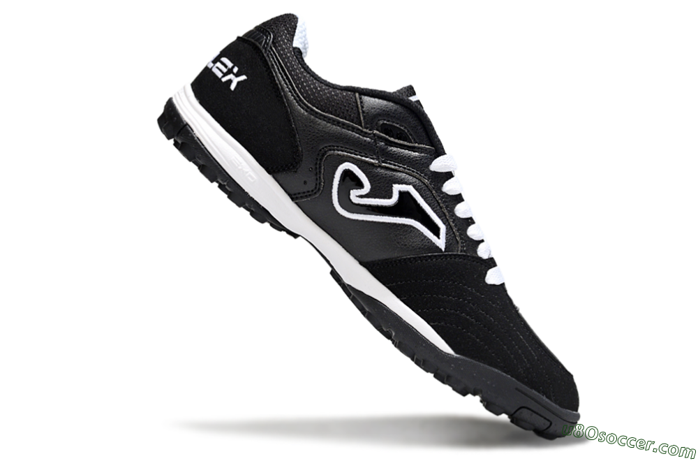 Joma Top Flex TF Artificial Turf Soccer Shoes - Black/White/Red 4