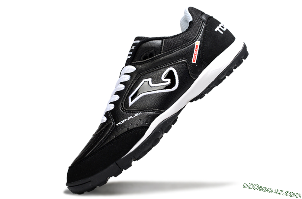 Joma Top Flex TF Artificial Turf Soccer Shoes - Black/White/Red 5