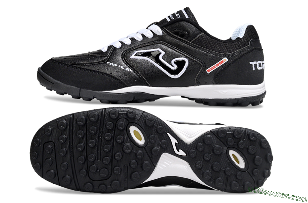 Joma Top Flex TF Artificial Turf Soccer Shoes - Black/White/Red 0