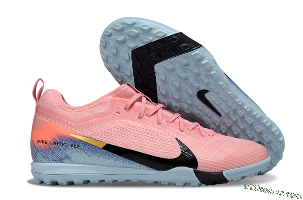 Nike Air Zoom Mercurial Vapor 16 Pro TF Artificial Turf Soccer Shoes - Pink/Black/Gold 1