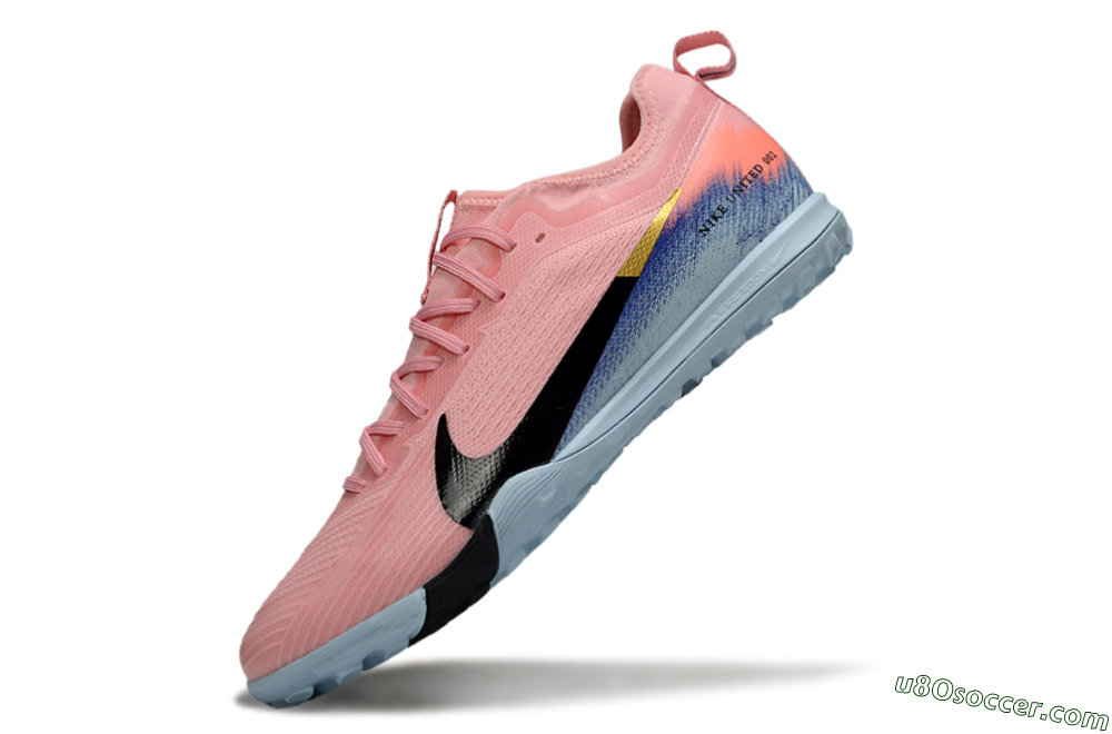 Nike Air Zoom Mercurial Vapor 16 Pro TF Artificial Turf Soccer Shoes - Pink/Black/Gold 5