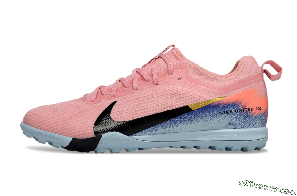 Nike Air Zoom Mercurial Vapor 16 Pro TF Artificial Turf Soccer Shoes - Pink/Black/Gold 2