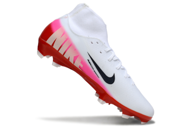 Nike Air Zoom Mercurial Superfly 10 Academy FG Firm Ground Soccer Cleats - White/Black/Red