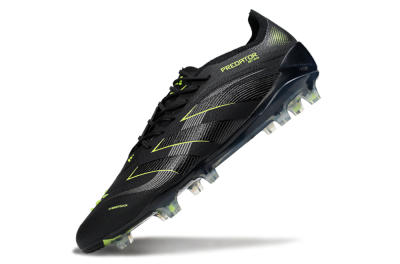 Adidas Predator 25 Elite FG Firm Ground Soccer Cleats - Black/Silver/Yellow