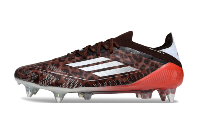 Adidas F50 Elite SG Soft Ground Soccer Cleats - Leopard/Red/Silver