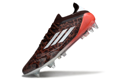 Adidas F50 Elite SG Soft Ground Soccer Cleats - Leopard/Red/Silver
