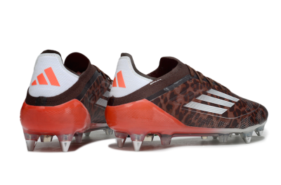 Adidas F50 Elite SG Soft Ground Soccer Cleats - Leopard/Red/Silver
