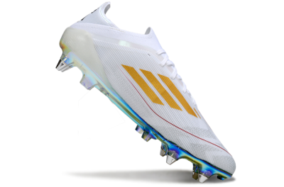 Adidas F50 Elite SG Soft Ground Soccer Cleats - White/Green/Gold