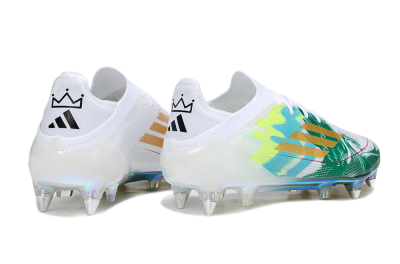 Adidas F50 Elite SG Soft Ground Soccer Cleats - White/Green/Gold