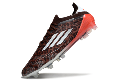 Adidas F50 Elite FG Firm Ground Soccer Cleats - Leopard/Red/Silver