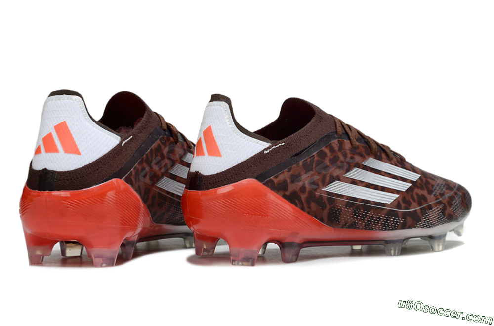 Adidas F50 Elite FG Firm Ground Soccer Cleats - Leopard/Red/Silver 6