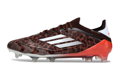 Adidas F50 Elite FG Firm Ground Soccer Cleats - Leopard/Red/Silver