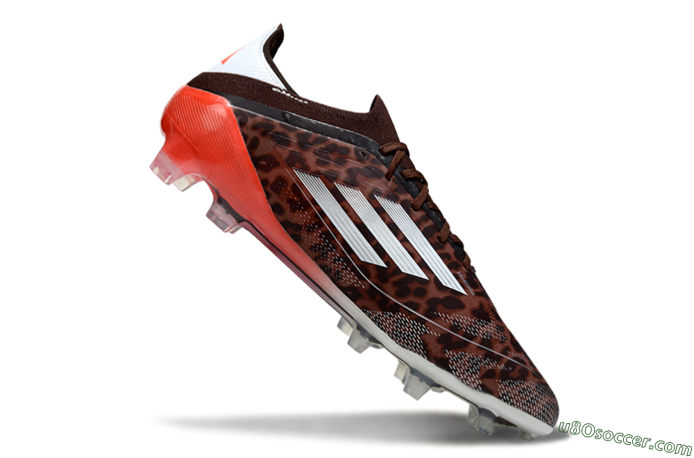 Adidas F50 Elite FG Firm Ground Soccer Cleats - Leopard/Red/Silver 4