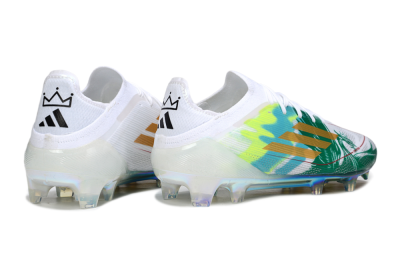 Adidas F50 Elite FG Firm Ground Soccer Cleats - White/Green/Gold