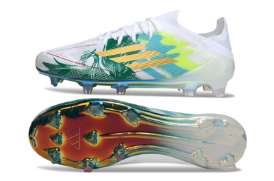 Adidas F50 Elite FG Firm Ground Soccer Cleats - White/Green/Gold