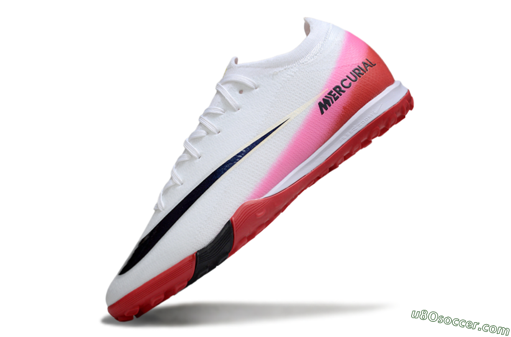 Nike Air Zoom Mercurial Vapor 16 Elite TF Artificial Turf Soccer Shoes - White/Black/Red 5