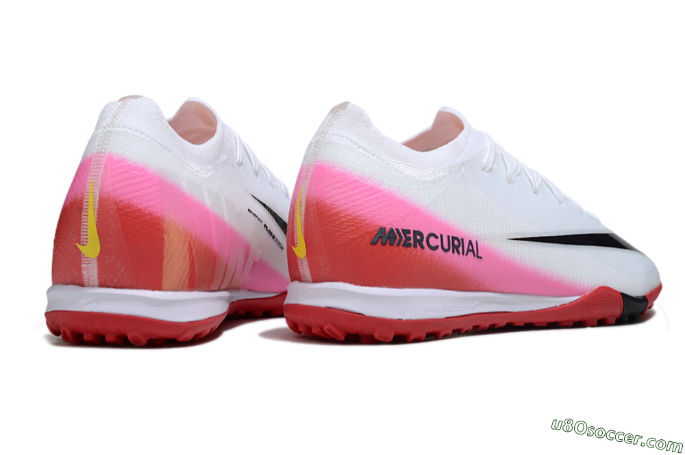 Nike Air Zoom Mercurial Vapor 16 Elite TF Artificial Turf Soccer Shoes - White/Black/Red 6