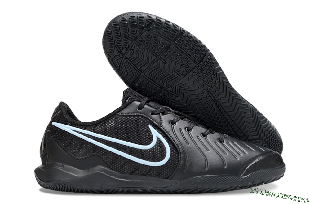 Nike Tiempo Legend 10 Academy IC Indoor & Futsal Soccer Shoes - Black/Jade 1