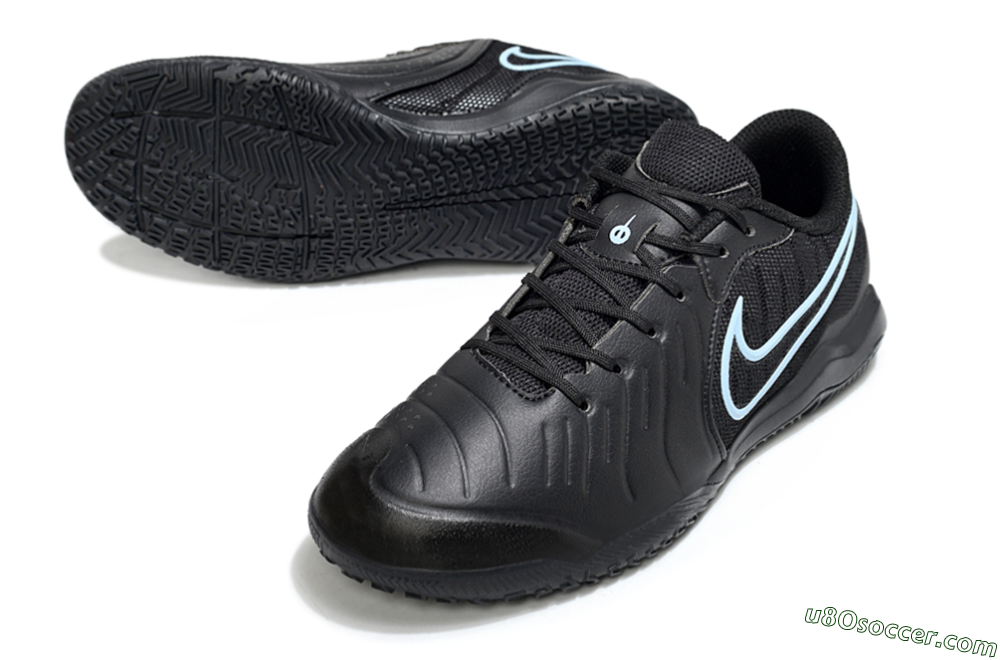 Nike Tiempo Legend 10 Academy IC Indoor & Futsal Soccer Shoes - Black/Jade 3